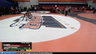 133 lbs Champ. Round 2 - Anthony Zamora, Wheaton vs Ty Bisek, Concordia College (Moorhead)