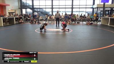 N-3 lbs Round 1 - Madelyn Wilson, Empire Academy vs Arieana Torres, Pack732