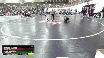 149 lbs Champ. Round 2 - Carlos Santos, Indiana Tech vs Luke Jaworski, Cornerstone