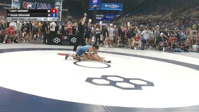 120 lbs Champ. Rd Of 16 - Lucy Hornby, Washington vs Xuan Graham, Pennsylvania