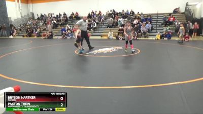 B-16 lbs Semifinal - Jordy Shafer, Mediapolis Youth Wrestling vs Chase Bagby, Waverly Area Wrestling Club