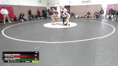 125 lbs Prelim - Ginger Herrera, Piedmont Hills vs Mikayla Rayrao, Angelo Rodriguez