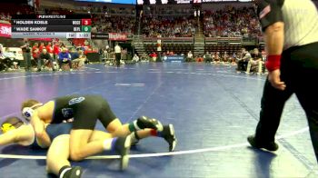 1A-157 lbs Cons. Round 4 - Holden Koele, Woodbury Central vs Wade Sankot, Belle Plaine