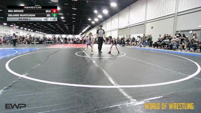 65 lbs Rr Rnd 3 - Mia Brigge, MOJO K-6 vs Delanie Wartchow, Shelton Wrestling Academy K-6