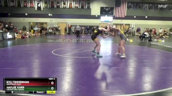 JV-18 lbs Round 3 - Haylee Karr, Vinton-Shellsburg vs Kyli Timmerman, Southeast Polk