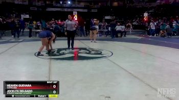 Girls 126 lbs Cons. Semi - Heaven Guevara, Cleveland vs Jocelyn Delgado, Atrisco Heritage Academy