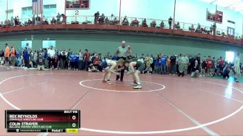 120 lbs Champ. Round 2 - Colin Strayer, Bulldog Premier Wrestling Club vs Rex Reynolds, Zionsville Wrestling Club