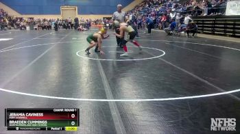 1 - 120 lbs Cons. Round 3 - Braeden Cummings, Northumberland High School vs Jeramia Caviness, Fort Chiswell