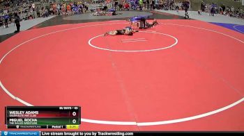 43 lbs Semifinal - Wesley Adams, Salem Elite Mat Club vs Miguel Rocha, The Dalles Wrestling