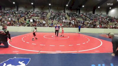 49 lbs Quarterfinal - Cole Hahn, Heard Wrestling Club vs Wyatt Fleetwood, Guerrilla Wrestling Academy