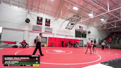 157 lbs Semifinal - Alfredo Trejo-Mendoza, Sacramento City College vs Jacob Gamino, Mt. San Antonio