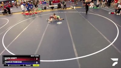 92 lbs Quarterfinal - Gavin Hoeft, MN vs Maddux Rabczak, IL