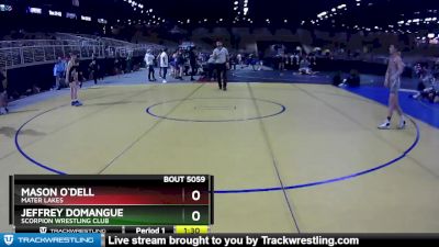 102 lbs Quarterfinal - Mason O`Dell, Mater Lakes vs Jeffrey Domangue, Scorpion Wrestling Club