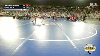 G5A-105 lbs Quarterfinal - Katrina Gustafson, TUTTLE (Girls) vs Olivia Miller, HARRAH (Girls)