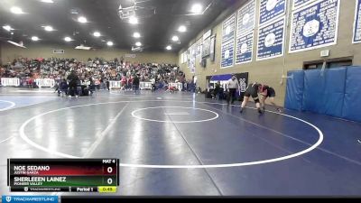 235 lbs Cons. Round 3 - Sherleeen Lainez, Pioneer Valley vs Noe Sedano, Justin Garza