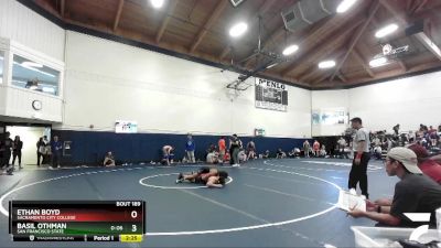 157 lbs Cons. Round 4 - Ethan Boyd, Sacramento City College vs Basil Othman, San Francisco State