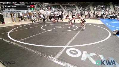 46 lbs Rr Rnd 3 - Roland Beisel, Team Tulsa Wrestling Club vs Rush Wilson, Keystone Wrestling Club