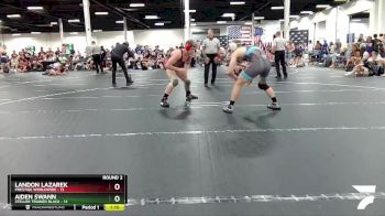 160 lbs Round 2 (6 Team) - Aiden Swann, Steller Trained Black vs Landon Lazarek, Prestige Worldwide