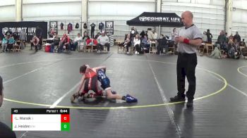 49 lbs Round 2 - Liam Wanek, ATTACK WC vs Jerry Heiden, Dundee MI