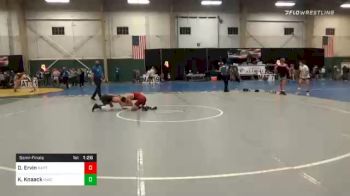 115 lbs Semifinal - Dorian Ervin, Raptor Wrestling Club vs Kolt Knaack, IAWC