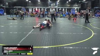 125 lbs Round 1 (8 Team) - Tyler Lenhardt, Michigan Gold Pitbulls vs Eben Abdo, BadBass