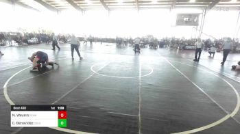 144 lbs Semifinal - Noah Weyers, Slvwc vs Cam Benavidez, Colorado Bad Boys