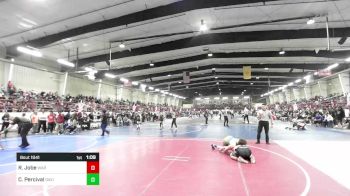 190 lbs Semifinal - Ridge Jobe, WAR Wrestling Club vs Carter Percival, Davis WC