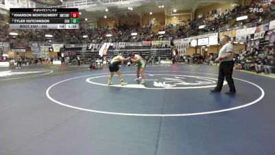 285 lbs Quarterfinal - Tyler Hutchinson, Council Grove Hs vs Kharson Montgomery, Smith Center Hs