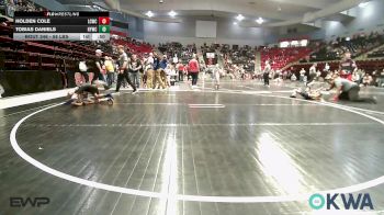 58 lbs Consi Of 4 - Holden Cole, Lincoln Christian vs Tobias Daniels, Hilldale Youth Wrestling Club