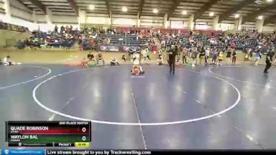 70 lbs 2nd Place Match - Quade Robinson, Utah vs Waylon Bal, Hawaii