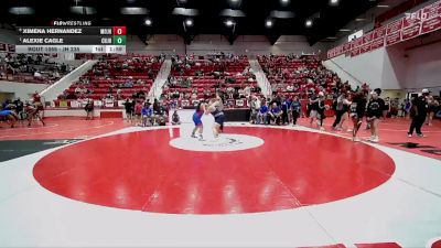 JH 235 lbs Semifinal - Alexie Cagle, CHOCTAW JH vs Ximena Hernandez, Moore JH