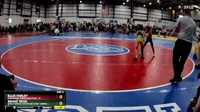 60 lbs Round 2 (6 Team) - Ellis Farley, DARKHORSE WRESTLING CLUB vs Brans Head, GREAT BRIDGE WRESTLING CLUB - GREEN