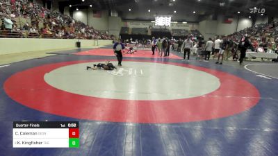 43 lbs Quarterfinal - Christian Coleman, Georgia vs Kai Kingfisher, The Storm Wrestling Center