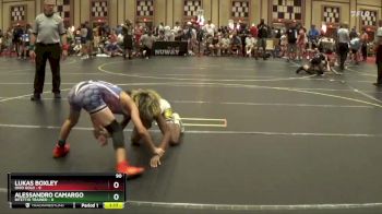 90 lbs Round 2 (6 Team) - Lukas Boxley, Ohio Gold vs Alessandro Camargo, Bitettio Trained