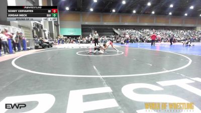 96 lbs Round Of 16 - Sonny Cervantes, Red Wave Wrestling vs Jordan Ineck, Idaho Gold