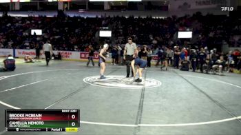 Girls 130 lbs Cons. Round 3 - Camellia Nemoto, Bellevue (Girls) vs Brooke McBeain, Graham-Kapowsin (Girls)