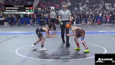 67 lbs Champ. Round 1 - Boone Wilcher, Blue Valley vs Copen Swisher, Abilene