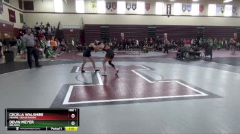 110 lbs Cons. Round 2 - Devin Meyer, Oelwein vs Cecelia Walshire, Prairie, Cedar Rapids