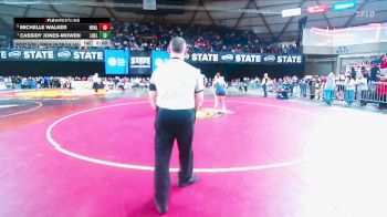 Girls 1B/2B/1A 140 Semifinal - Cassidy Jones-Mowen, Liberty Bell (Girls) vs Michelle Walker, Naches Valley (Girls)