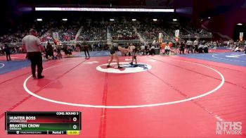 4A-138 lbs Cons. Round 3 - Braxten Crow, Sheridan vs Hunter Boss, Jackson Hole