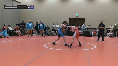 126 lbs Cons. Rd Of 16 - Mehmet Kaya, Headhunters vs Myles Hoover, Tiger Wrestling Club
