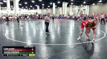 157 lbs Champ Round 1 (16 Team) - Rhonin Swenson, Team Diamond Fish Pink vs Luke Kaiser, S.E.O. Wrestling Club- Blue