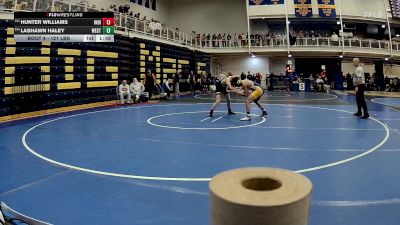 121 lbs Pigtails - Hunter Williams, Indiana vs Lashawn Haley, West Mifflin