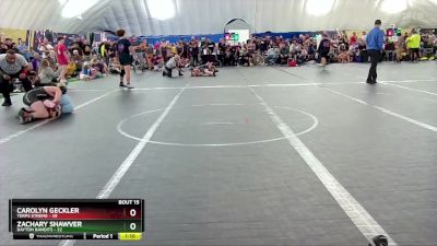 120 lbs Round 4 (8 Team) - Carolyn Geckler, Terps Xtreme vs Zachary Shawver, Dayton Bandits