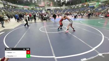 146 lbs Rr Rnd 1 - Tuff Weber, LSRV Mat Rats vs Jacobo Rosales, Bear Cave WC