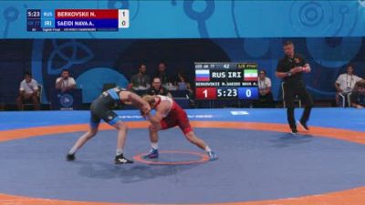 77 kg 1/8 Final - Nazar Berkovskii, Russia vs Amir Saeidi Nava, Iran