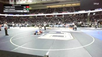 II-215 lbs Quarterfinal - Takota Smith, Pioneer vs Matt Perrino, Cooperstown-Milford