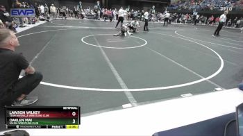 58-61 lbs Semifinal - Oaklen Mai, Salina Wrestling Club vs Lawson Wilkey, Team Haysville Wrestling Club