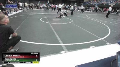 58-61 lbs Semifinal - Oaklen Mai, Salina Wrestling Club vs Lawson Wilkey, Team Haysville Wrestling Club