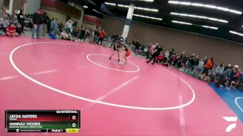 98-106 lbs Quarterfinal - Hannah Woods, Duncan Demon Wrestling vs Jayda Waters, Texas